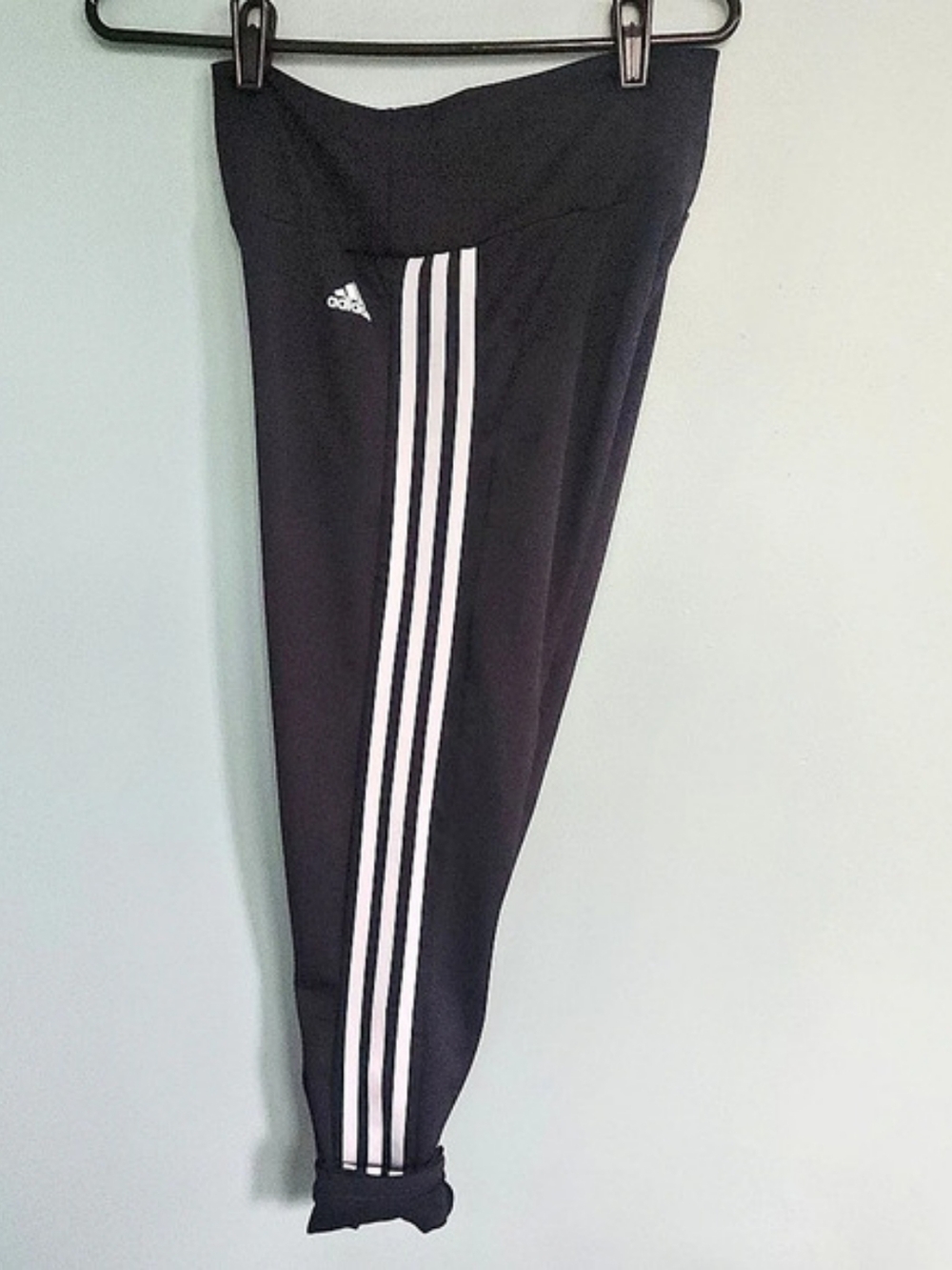 adidas AEROREADY 3-Stripes High-Waisted Leggings Black & White Medium